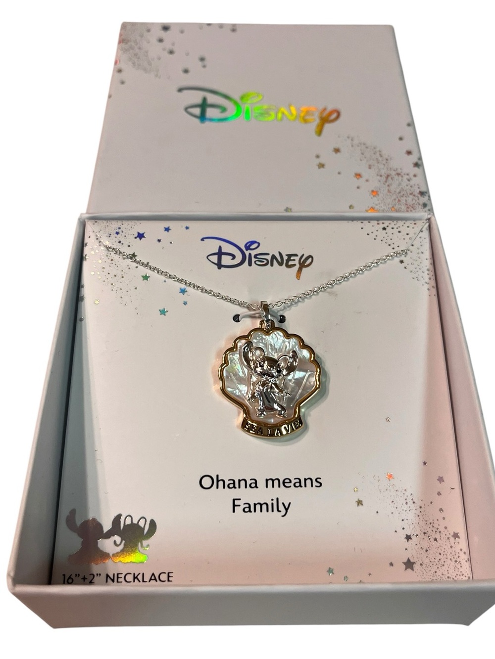 Disney Ohana Means Family Pendant Necklace 
16 - 18” 
New